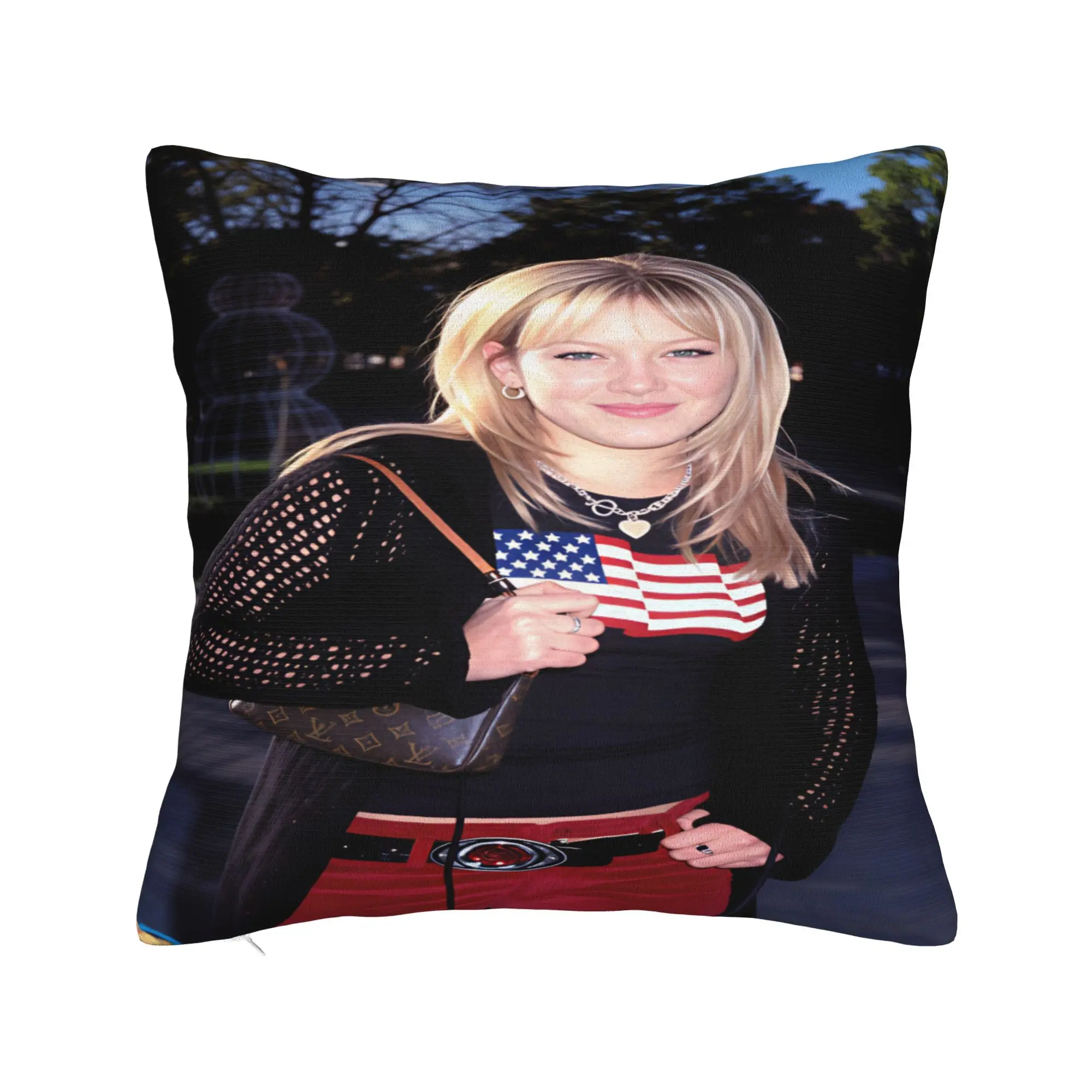 Pillow Cover Hilary Duff Lizzie McGuire  Novelty Pillow Case For Sofa Home Decor Pillowcases