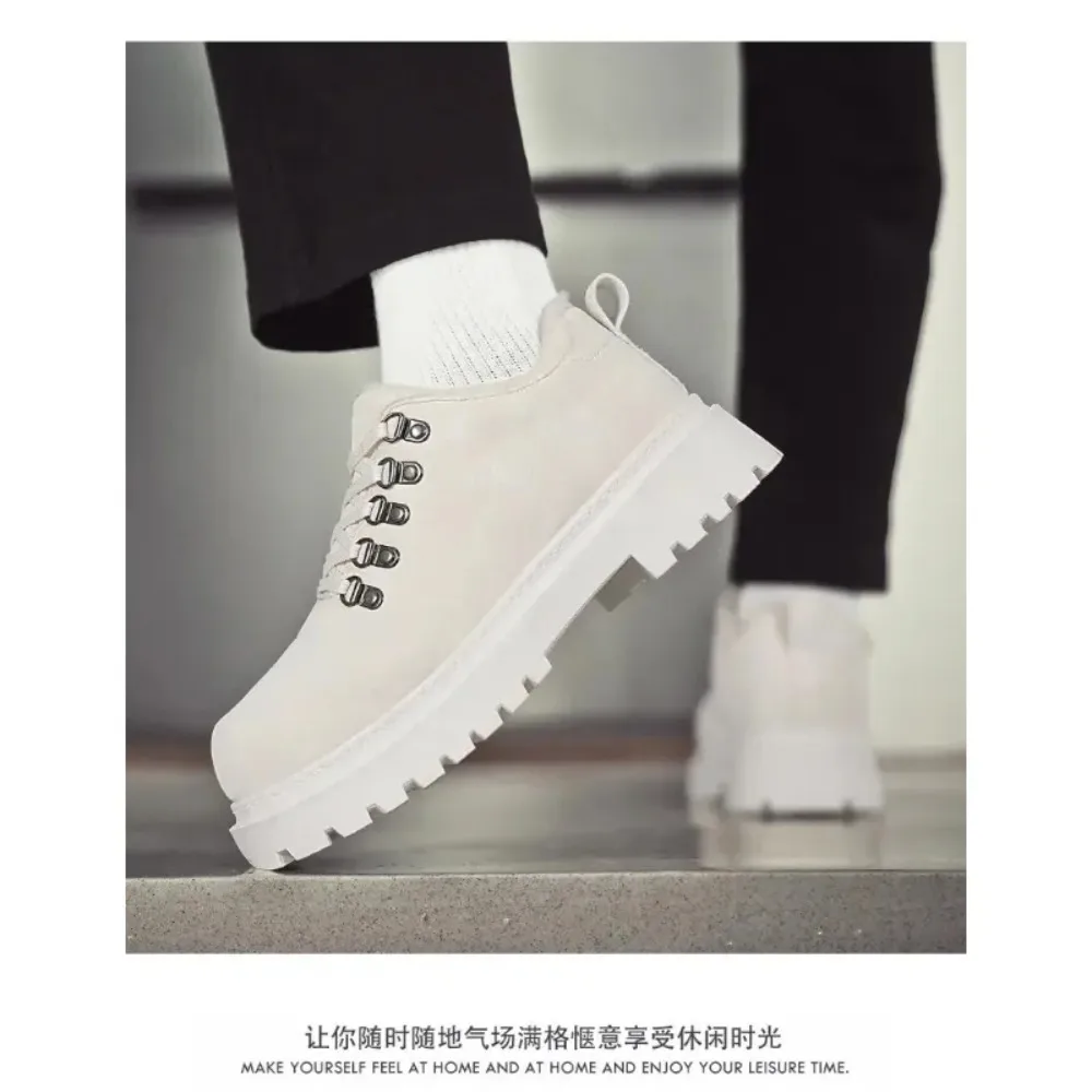 2025 nuevos zapatos Derby tendencia zapatos de cuero pequeños para hombres mocasines elevadores de plataforma de moda zapatos de plataforma para hombres