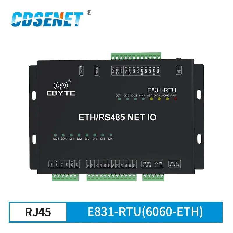 

RS485 DIGITAL DATA Relay Output Wireless Transceiver Radio Modem CDSENET E831-RTU(6060-ETH) Ethernet Interface Modbus TCP RTU