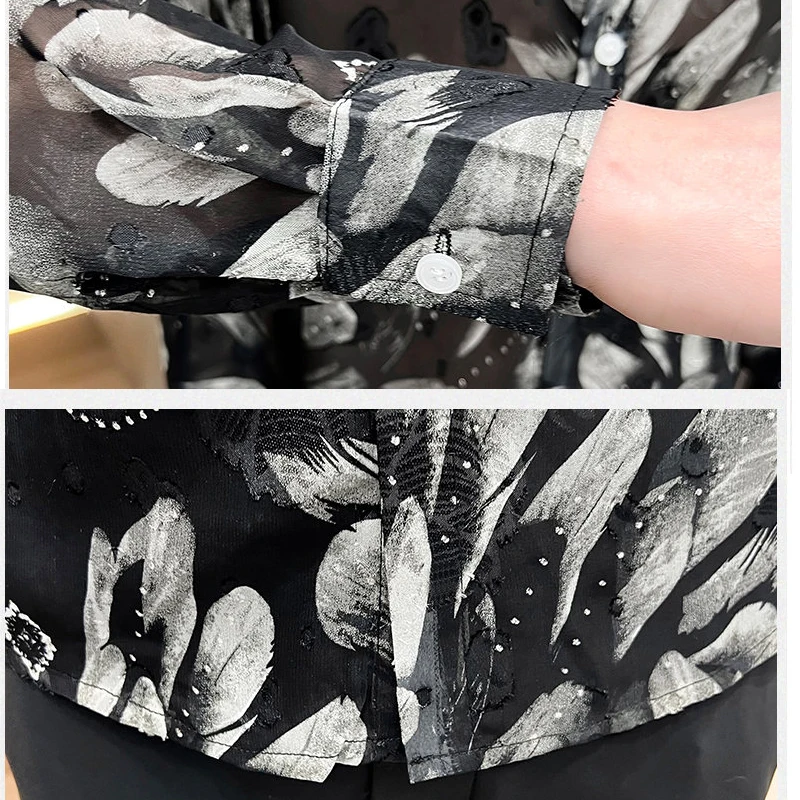 Blusa de calle para Hombre, ropa de otoño para Hombre, camisa informal para Hombre, camisa de moda para primavera e invierno, vestido de calle Popular y elegante para Hombre