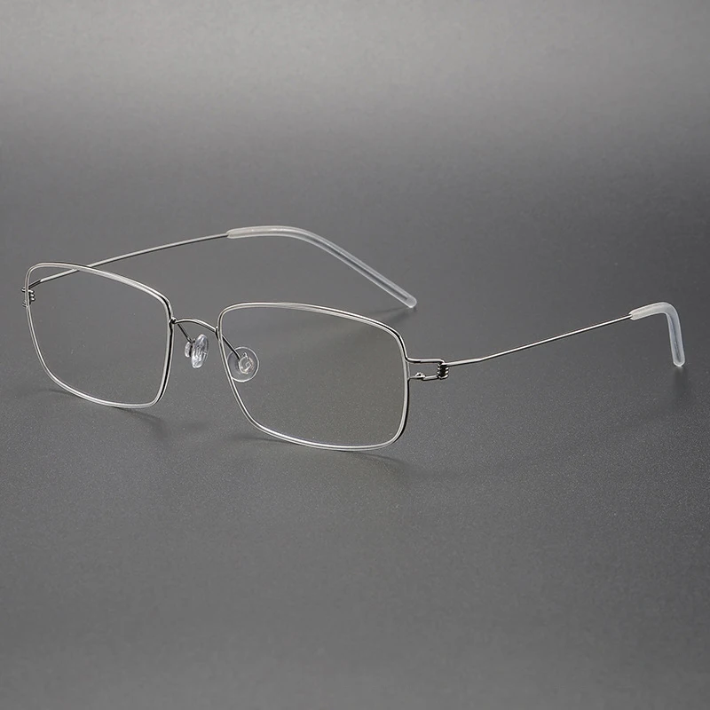 

Новые роскошные квадратные очки из чистого титана в стиле ретро для мужчин и женщин, тонкая оправа, маленький размер, оптическая оправа для очков по рецепту