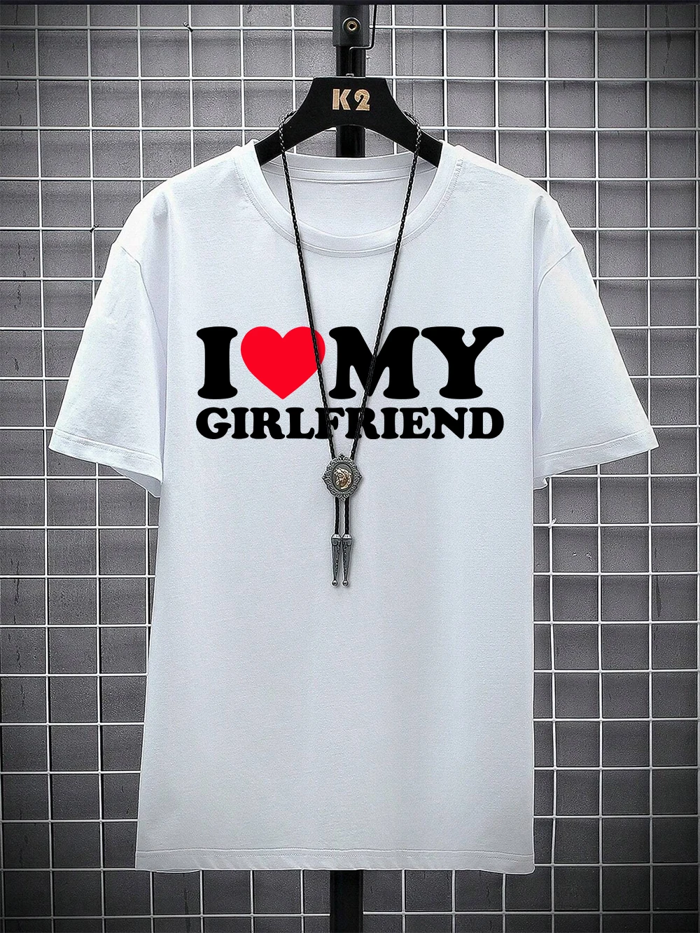 I Love My Girlfriend Clothes I Love My Boyfriend T Shirt Men So Please Stay Away From Me Funny BF GF Cotton Couple Gift Tee Tops