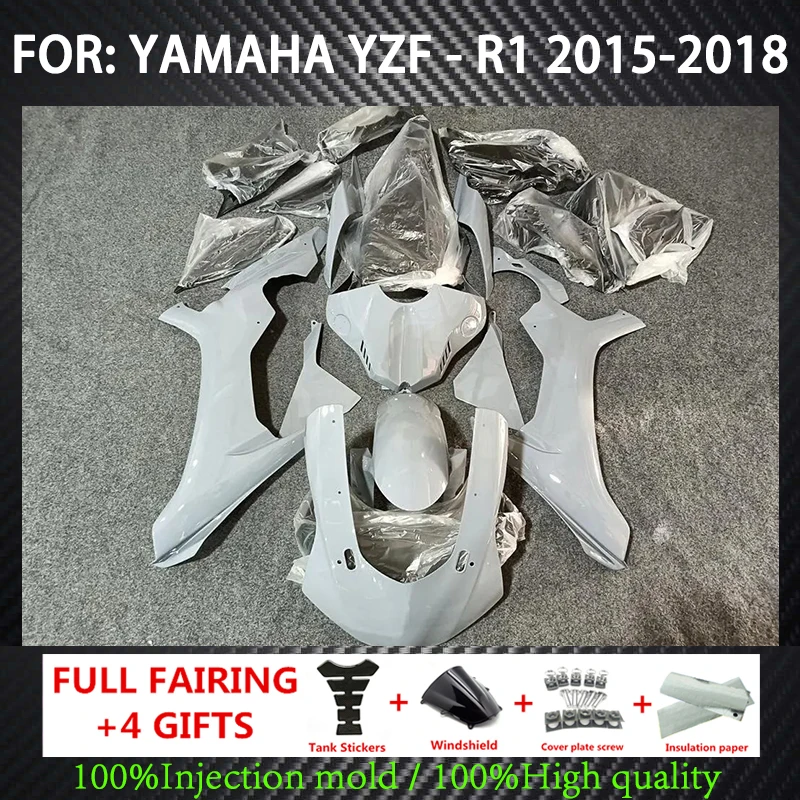 

High Quality New ABS Motorcycle Fairings Kit Fit for YZF - R1 2015 2016 2017 2018 15 16 17 18 Bodywork Set Cement grey