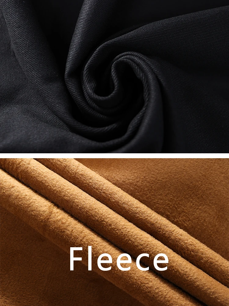 الرجال الشتاء الصوف البضائع الجينز مع 5 جيوب واسعة الساق مستقيم فضفاض الجينز نحى الدافئة الدنيم السراويل حجم الآسيوية L-6XL #3