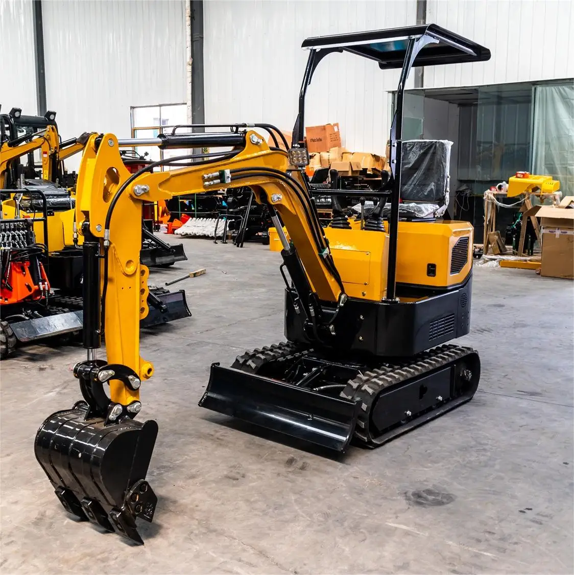 China Minibagger Preise Hochwertiger hydraulischer Kleinbagger Raupen Import Minibagger Kostenloser Versand