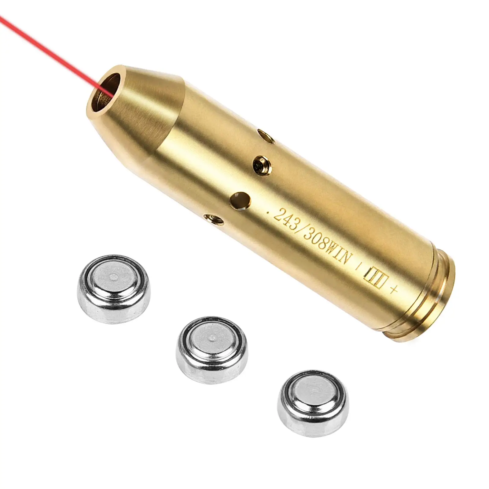 

EZshoot Bore Sight For 243 308WIN 7MM-08REM Red Dot Laser Boresighter with Batteries For Rifle Pistol Scopes Equipment