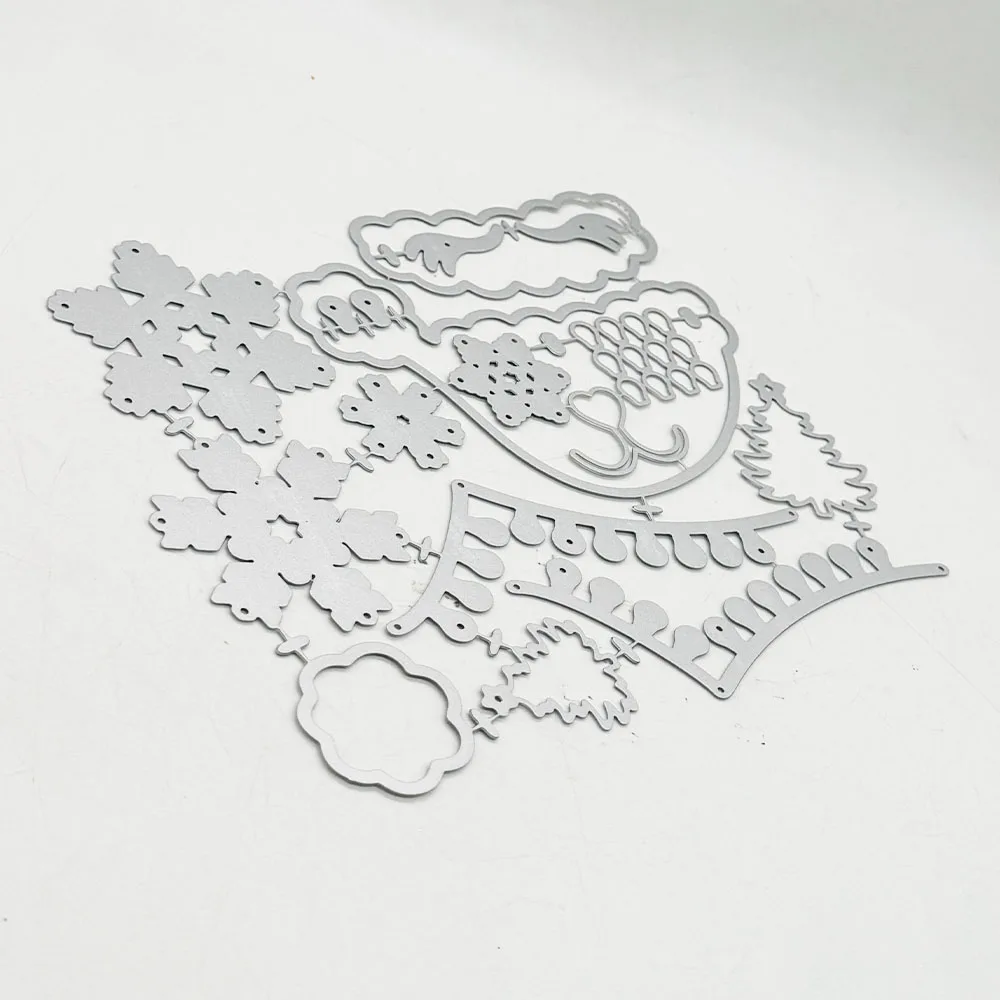 KSCRAFT Cat Christmas Add On Cutting Dies Stencils for DIY Scrapbooking Decorative Embossing DIY Paper Cards