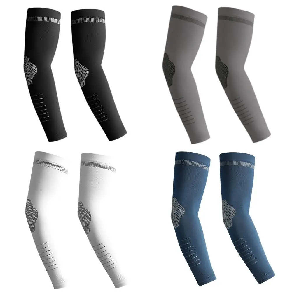 1 쌍 여름 UPF50 + 팔 슬리브 시원한 느낌 통기성 얼음 실크 사이클링 슬리브 러닝 낚시 선 스크린 팔 지원 남여 New