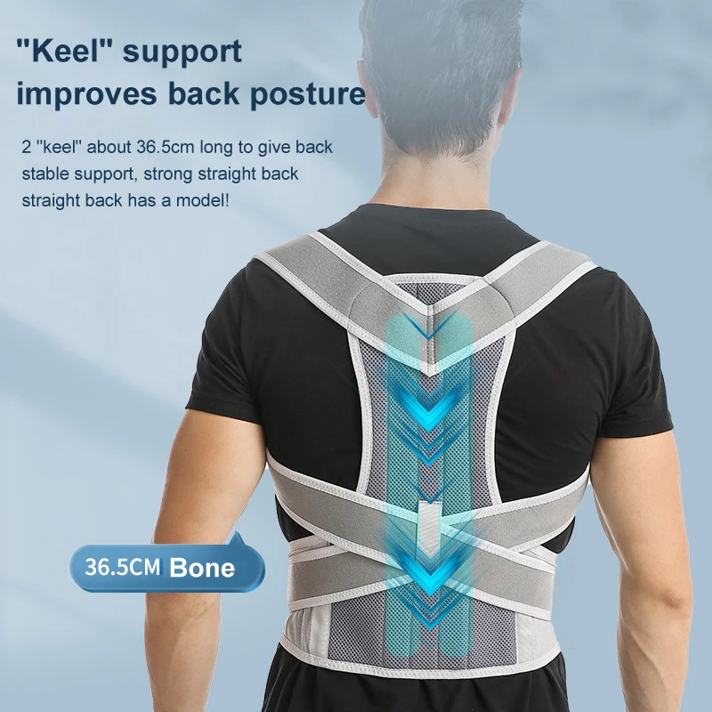 New Design Humpback Girdle Keel Upper Back Strap Brace Shoulder Posture Corrector Scoliosis Spine Support Lumbar Orthopedic Belt