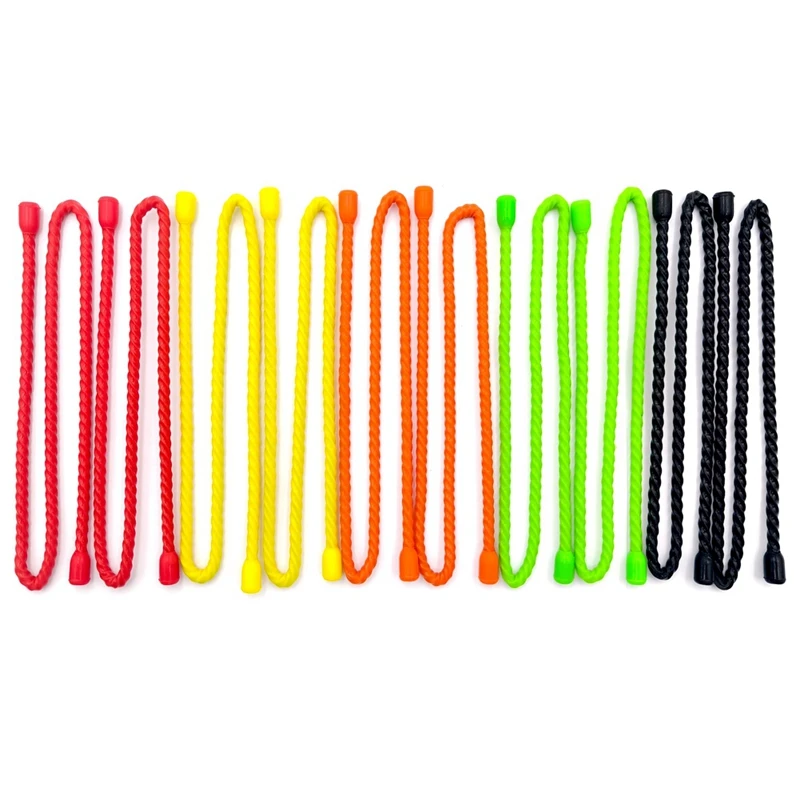 BAAR-10PC 18Inch Silicone Cable Ties-Reusable Twist Ties Bendable Cable Ties For Bundling Holding,Cord Tie For Indoor Outdoor