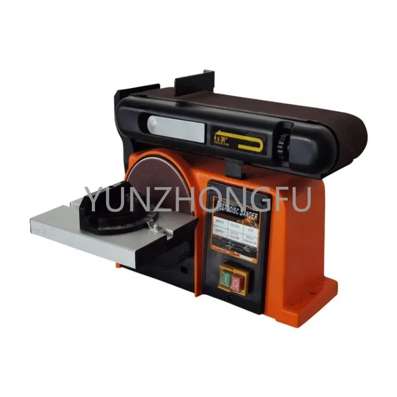 CE Certification Professional 150mm 370W Power Portable Light Duty Metal Bench Top Disc Belt Sander Woodworking Buffing