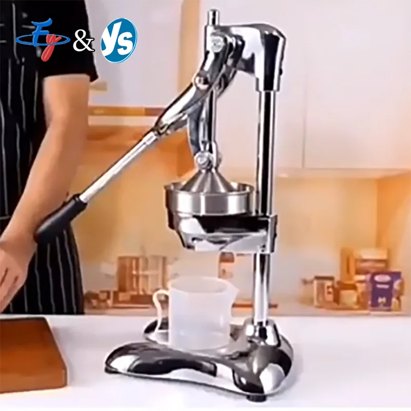 

Stainless Steel Manual Orange Juicer with Cone Strainer, Hand Press Citrus Lemon Squeezer, Eco Friendly Kitchen Juice Extractor