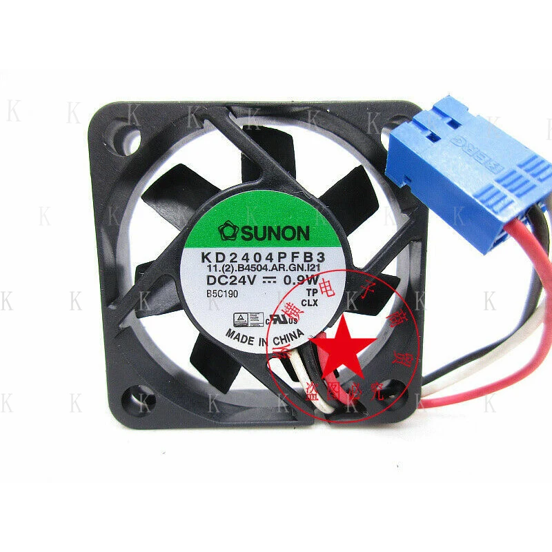 C FOR SUNON KD2404PFB3 24V 0.9W 4CM 4010 3-wire alarm signal inverter cooling fan