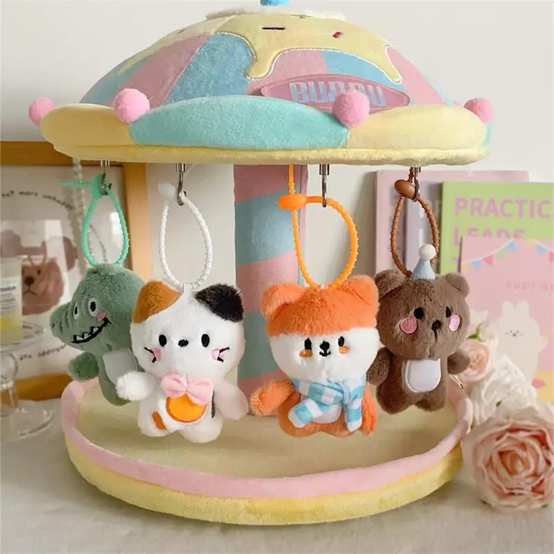 

Cute Plush Doll Animal Keyrings; Crocodile, Cat, Bear, Fox;Ideal for Girls, Bag Ornaments, Kids' Gifts