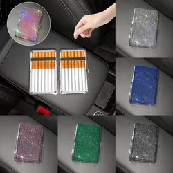 Luxury Diamond Cigarette Case Set With Rhinestone Portable Cigarette Case Gift For Women Smoking Accessories