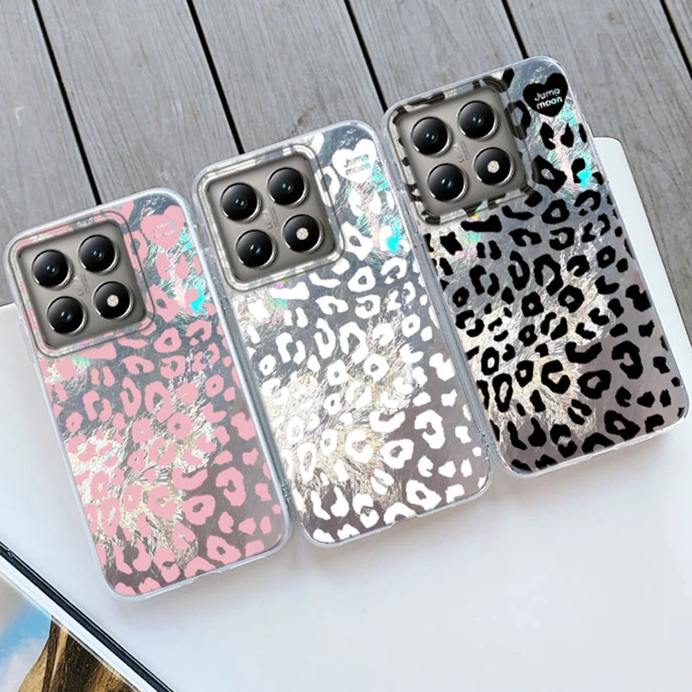 

Luxury Couple Leopard Glacier Texture Girls Women Phone Case For Xiaomi 14T 13T Pro 11 Lite 5G NE Shockproof Funda Cover Coque