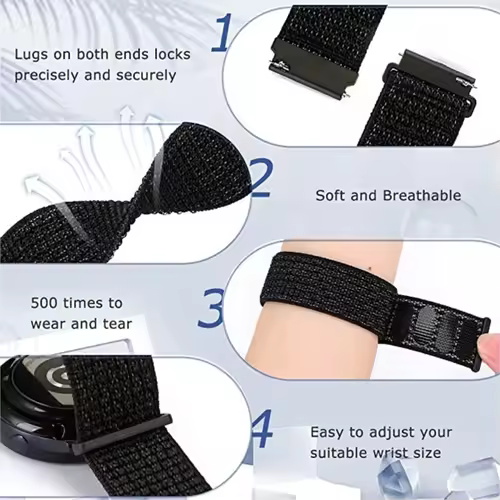 22mm Nylon Loop Band for Redmi Watch 5 Active Breathable bracelet Watchband for Redmi Watch 5 Lite Sport Wrist Strap Accessories - Image 2
