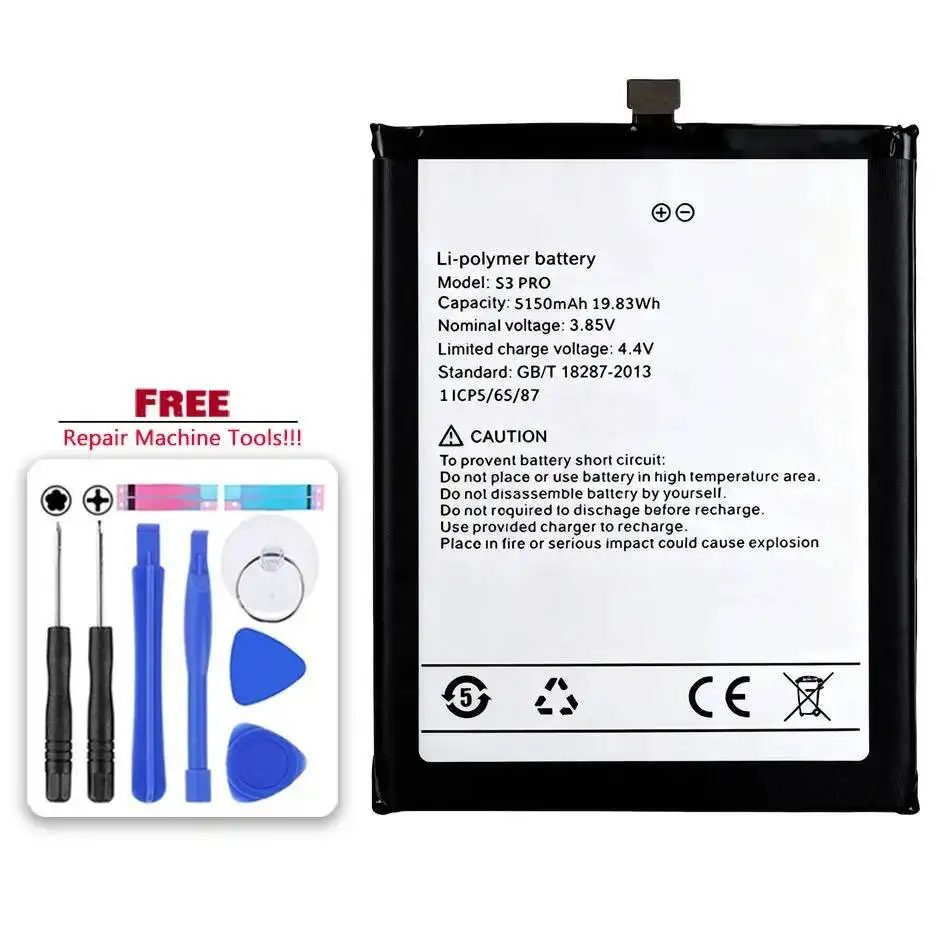 

New 5150Mah Battery For UMI Umidigi F1/ F1 Play/ S3 Pro /S3pro / F1play Bateria Batteries