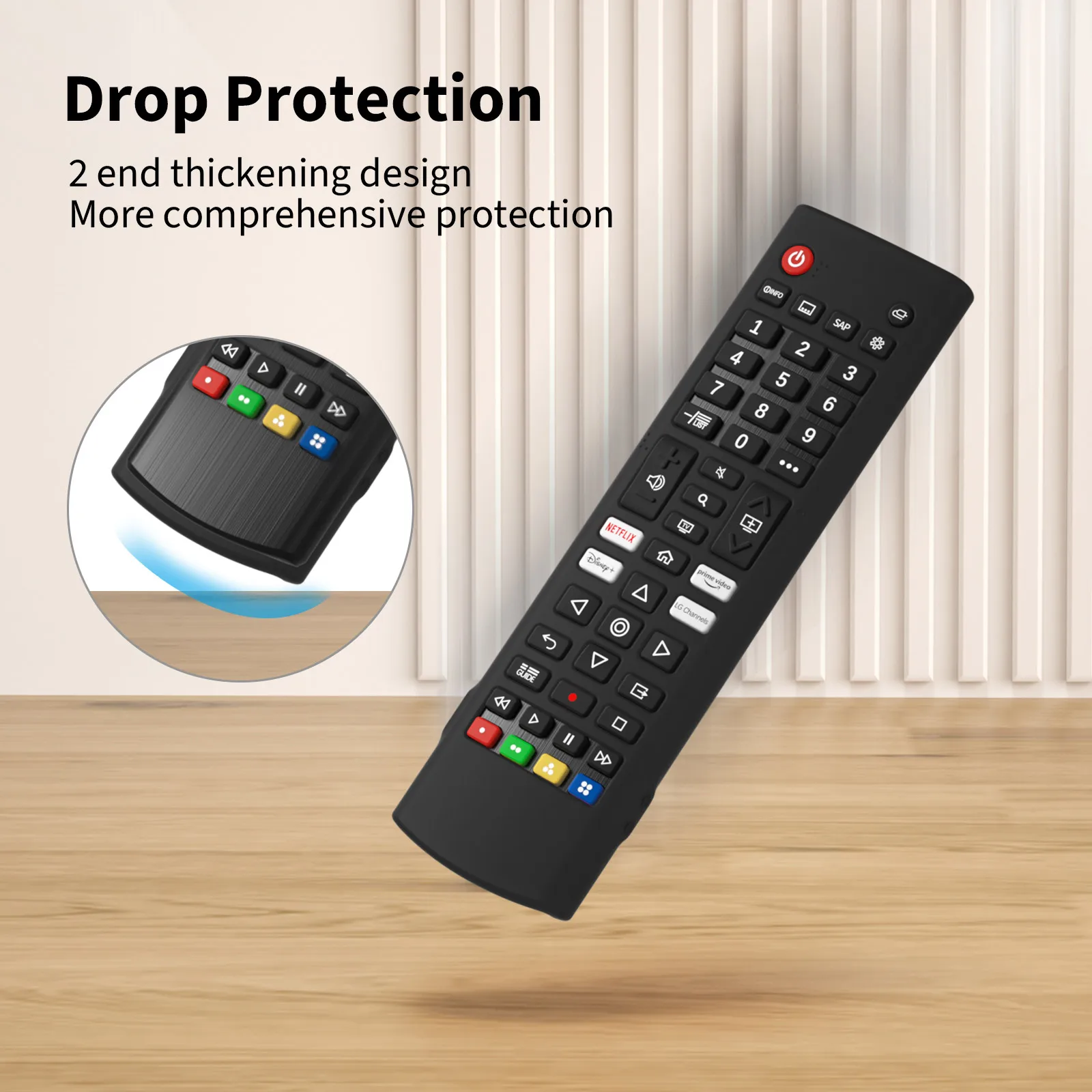 Silicone Case Protective Cover Fit For AKB75375604 AKB75095302 AKB73715601 For AKB Series Smart TV Remote Control Cover Durable