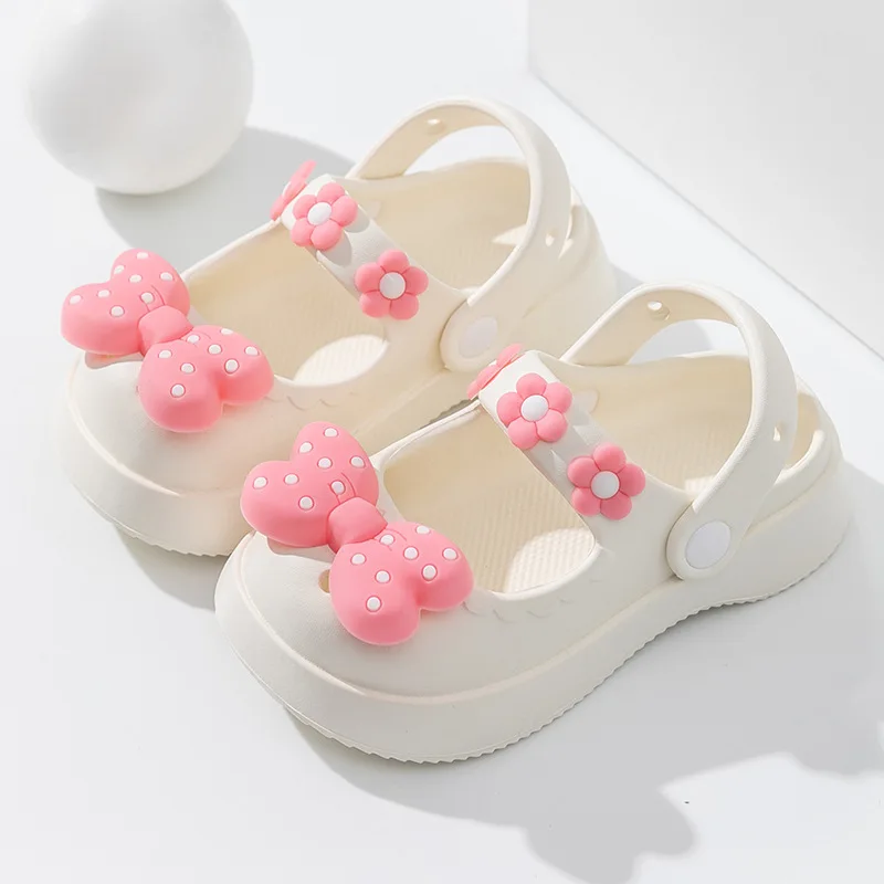 Kid Sandal Children Slippers Cute Bow Indoor Sandals Kid Shoe for Girl Toddler Girl Shoe Sodt Sole Sneaker Boy Shoe Zapatos Niña