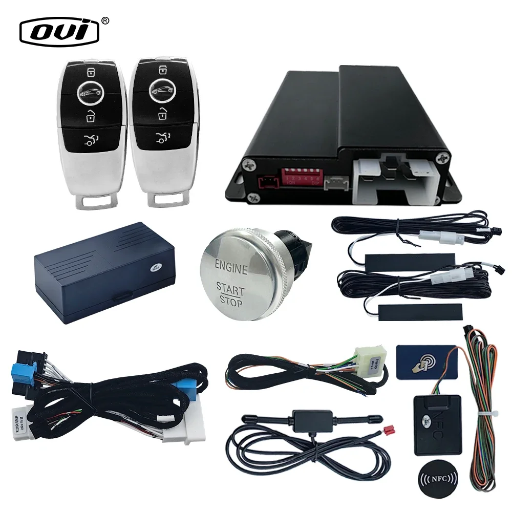 OVI 8900 Plug-and-play Smart Start System Remote Engine Start PKE Keyless Entry for Mercedes-Benz W212 Car Alarm Security System