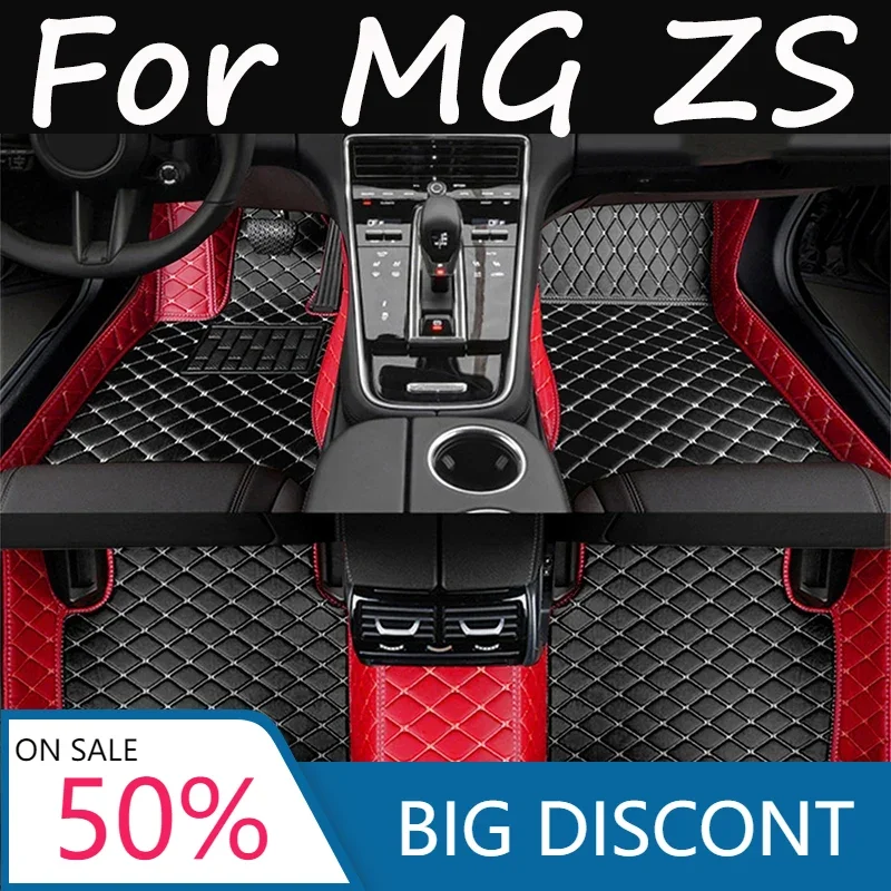 Non-hybrid Car Mats For MG ZS ZX ZST Astor ZS11 Crossover 2018~2022 Waterproof Floor Mats Push Button handbrake Car Accessories