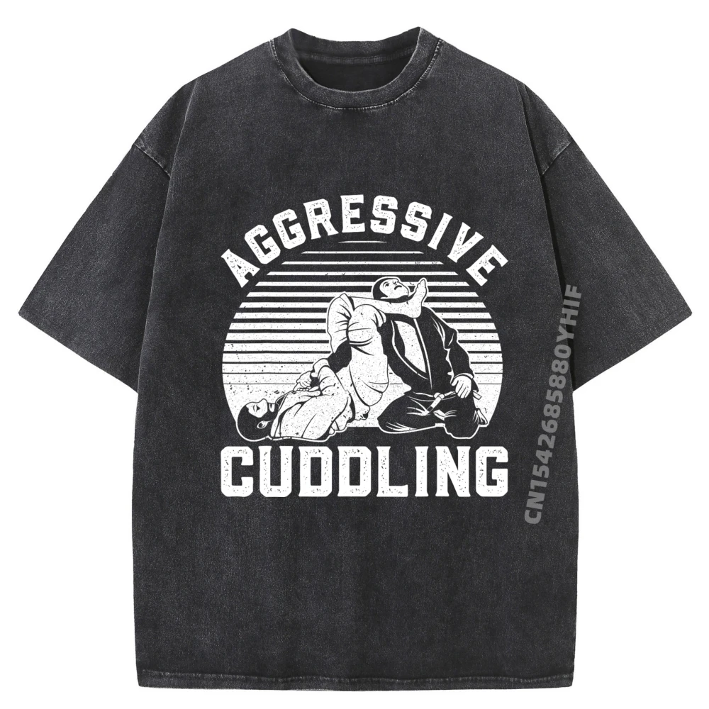 

Funny Jiu Jitsu Design For Men Women BJJ Brazilian Jiu Jitsu Mens Shirts Graphic Tee Men's Clothing Printed Washed Shirt