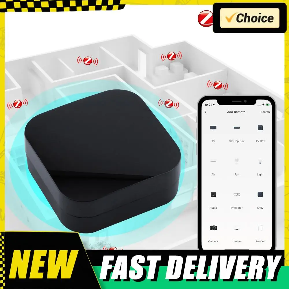 ZigBee Smart IR-Fernbedienung funktioniert mit Alexa Google Home Universelle Infrarot-Fernbedienung, angetrieben von Tuya