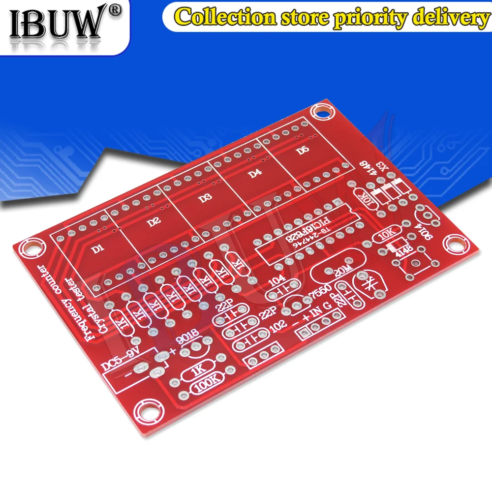 DIY Kits RF 1Hz-50MHz Crystal Oscillator Frequency Counter Meter Digital LED tester meter