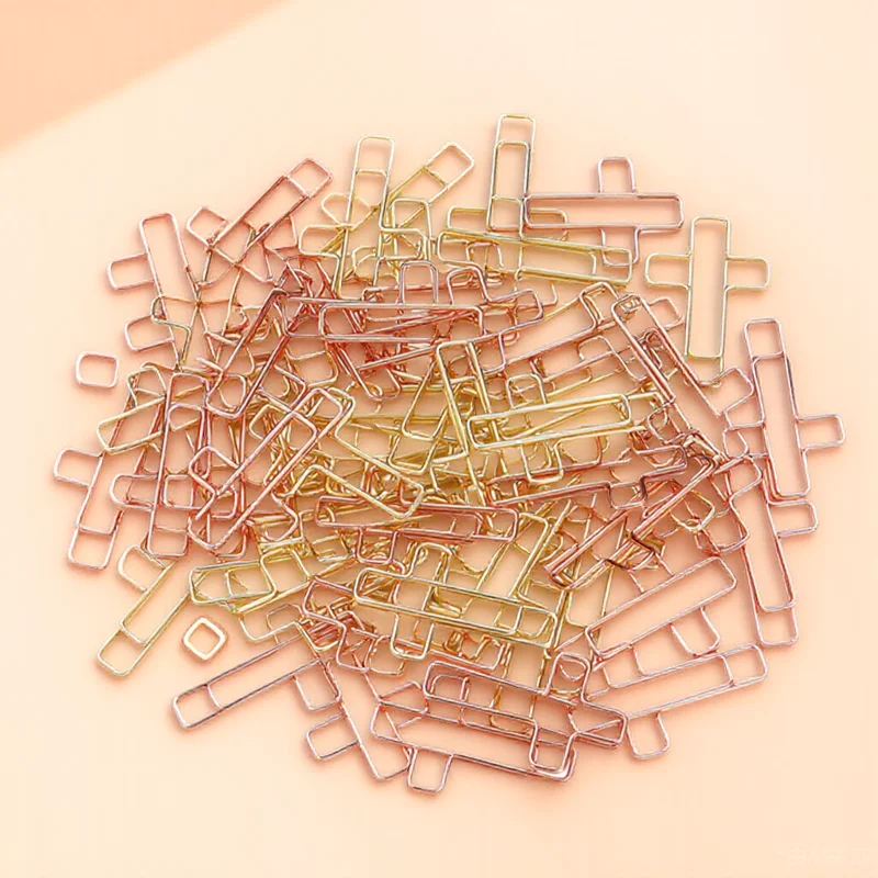 

40pcs Bible Paper Clips Cross Shaped Metal Bookmarks Memo Clamps for Documents Envelopes Business Cards School Office