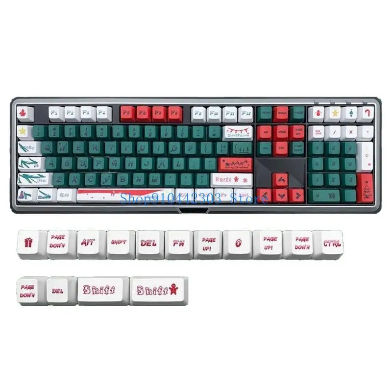 652F Christmas Theme Keyboard Keys Caps DIY PBT DyeSublimation Keycaps For Mechanical