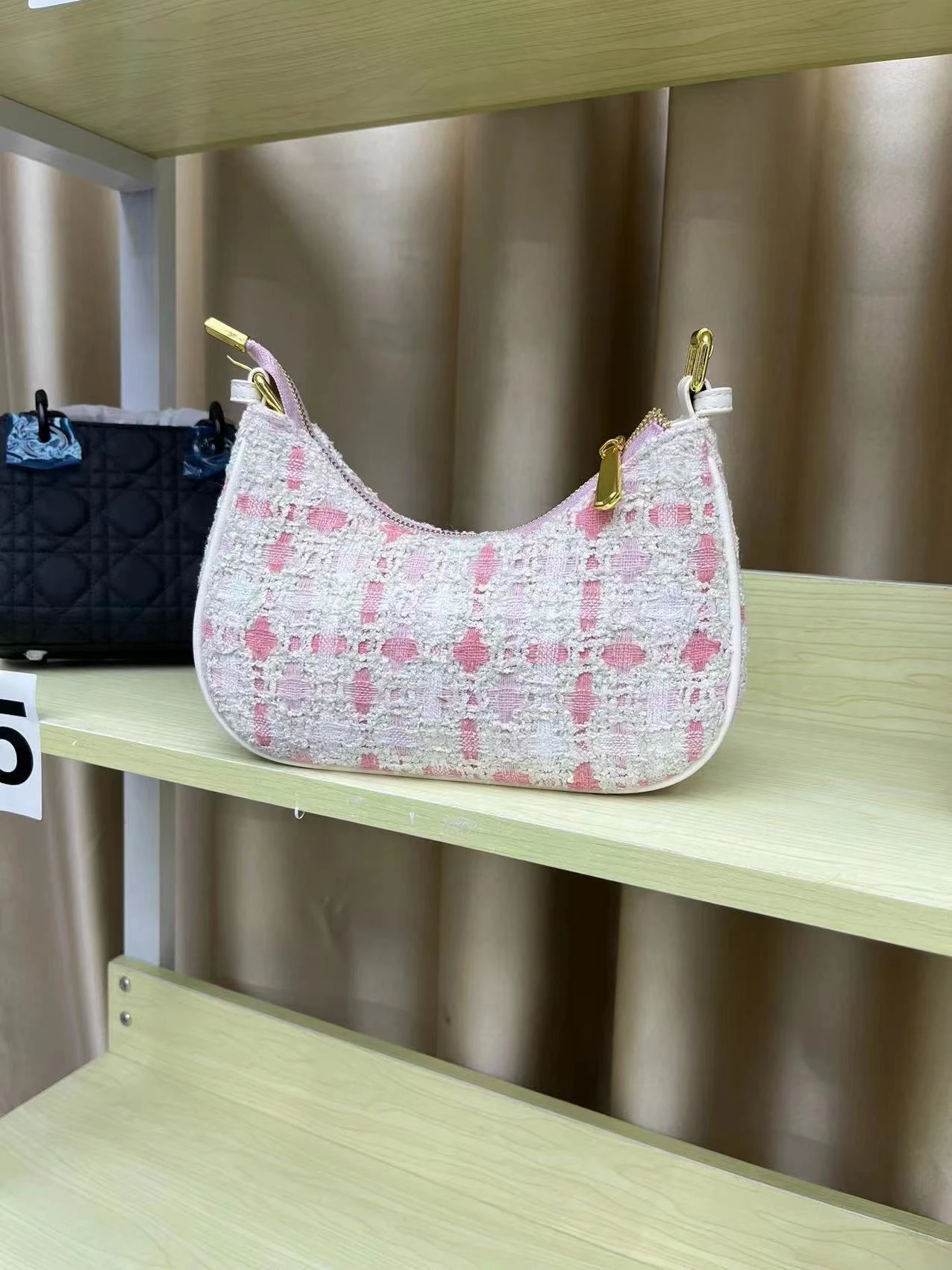 حقيبة كتف نسائية بتصميم أصلي على شكل هلال، حقيبة كتف واحدة للنساء، موديل جديد 2025، حقيبة منسوجة عصرية بأسلوب كاجوال #5