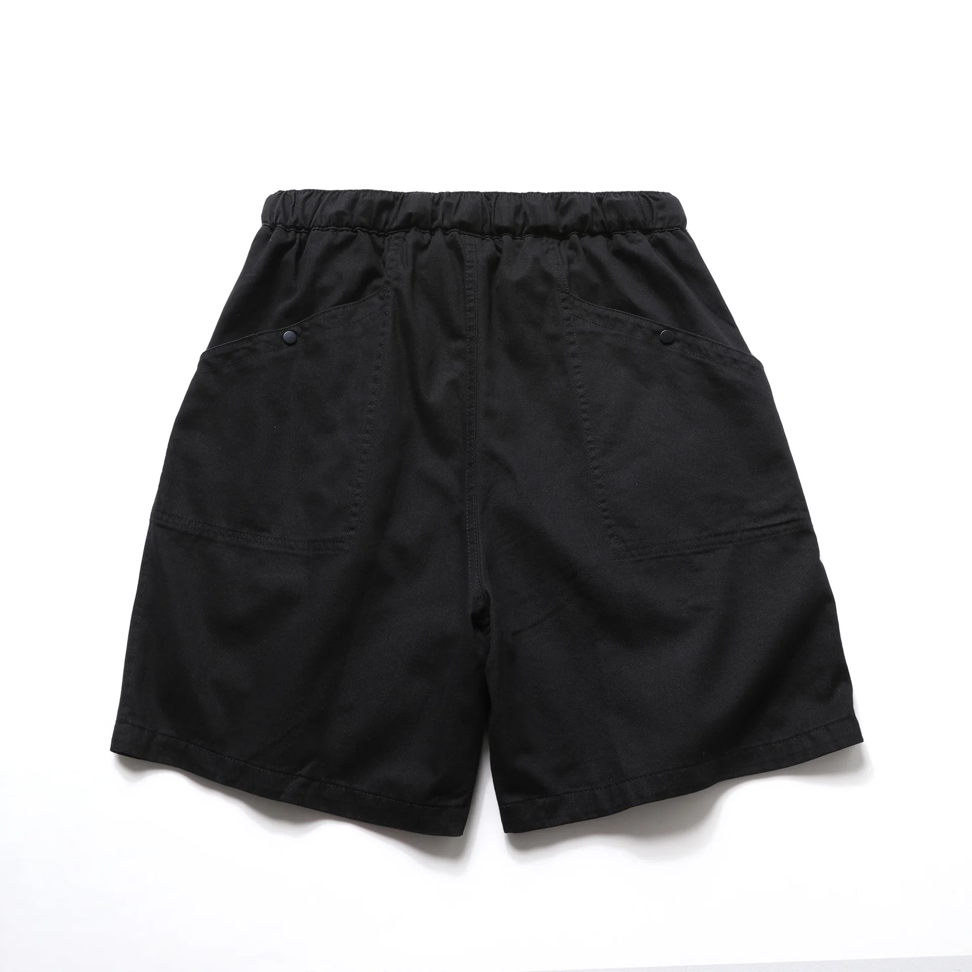 Japanese Retro Outdoor Functional Buckle Belt Cargo Shorts for Men Summer Streetwear Loose Straight Leg Casual 5-Point Shorts view 4