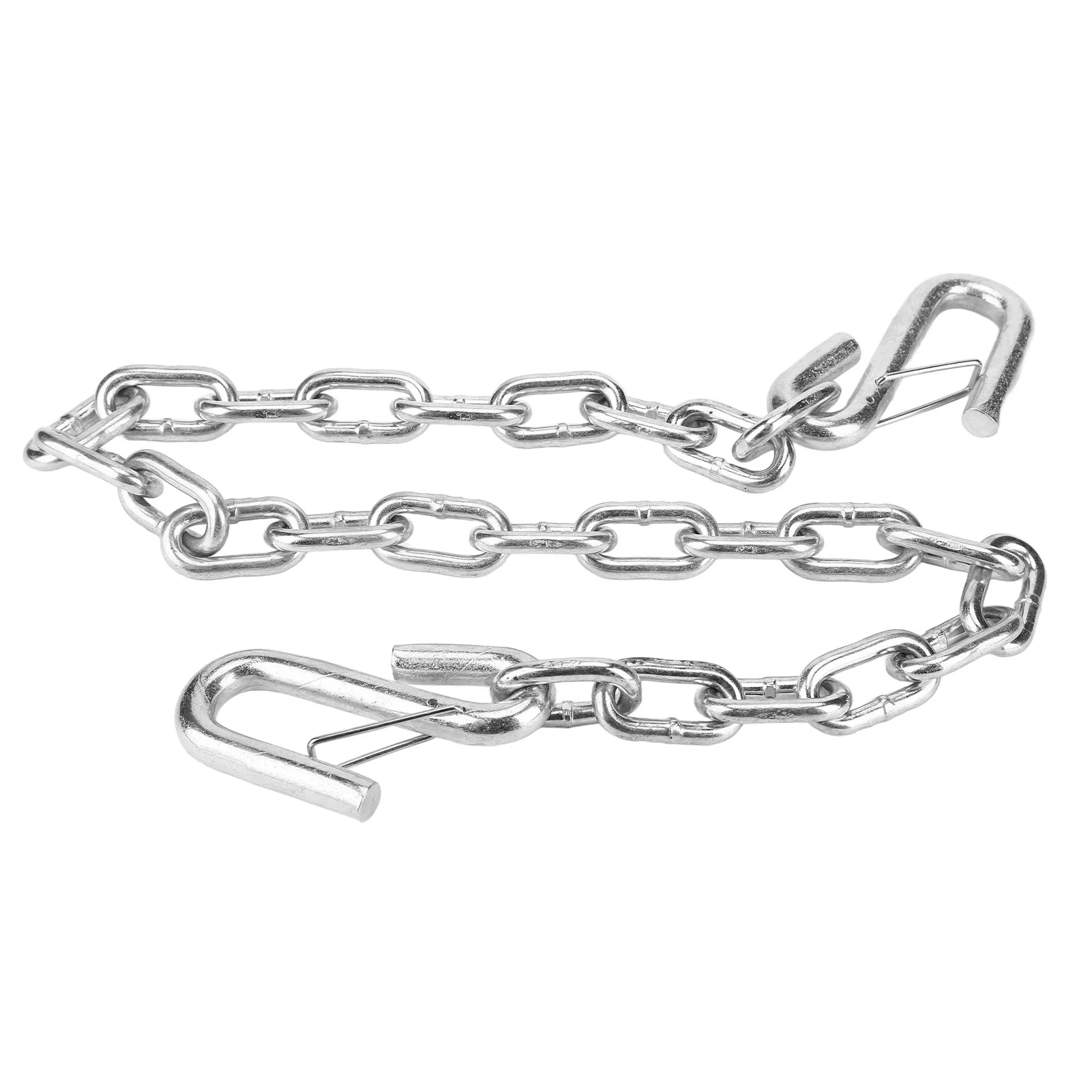 Safety Tow Chain Trailer Wire Chains Trailer Safety Chain 3500lbs Towing Wire Ropes with Double Spring Clip Hooks for Trailer RV