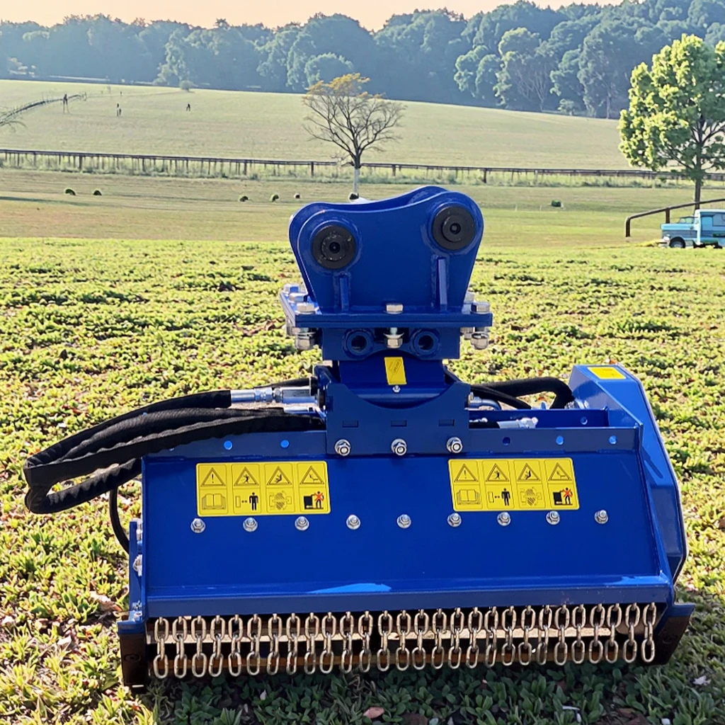 Hydraulic Duty Cylinder Blade Lawn Flail Hammer Mower Mulcher with 1 Year Warranty for Excavator