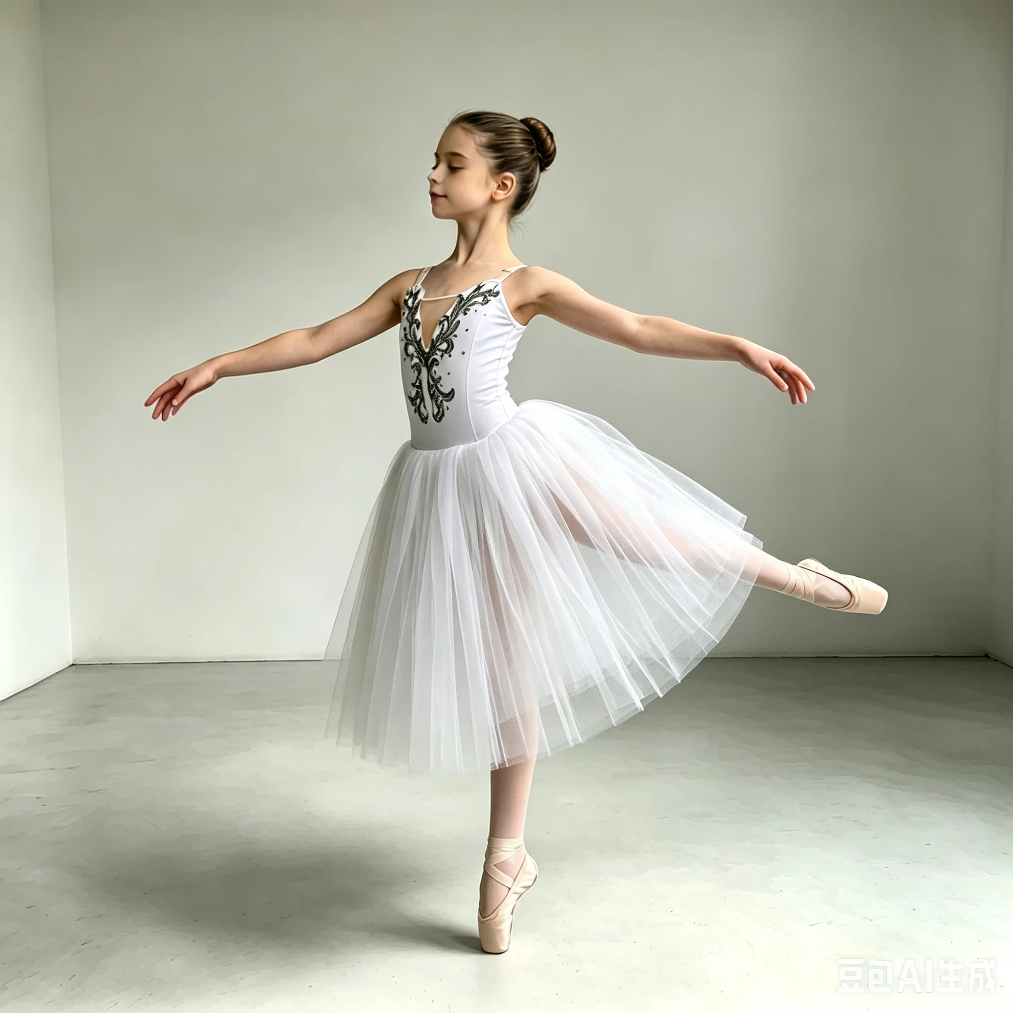 Professionelles Romantisches Tutu Langes Ballettkleid mit Stickerei und Diamanten, Tüll-Ballerina-Partykleid, Kinder-Ballett-Tanzkostüme