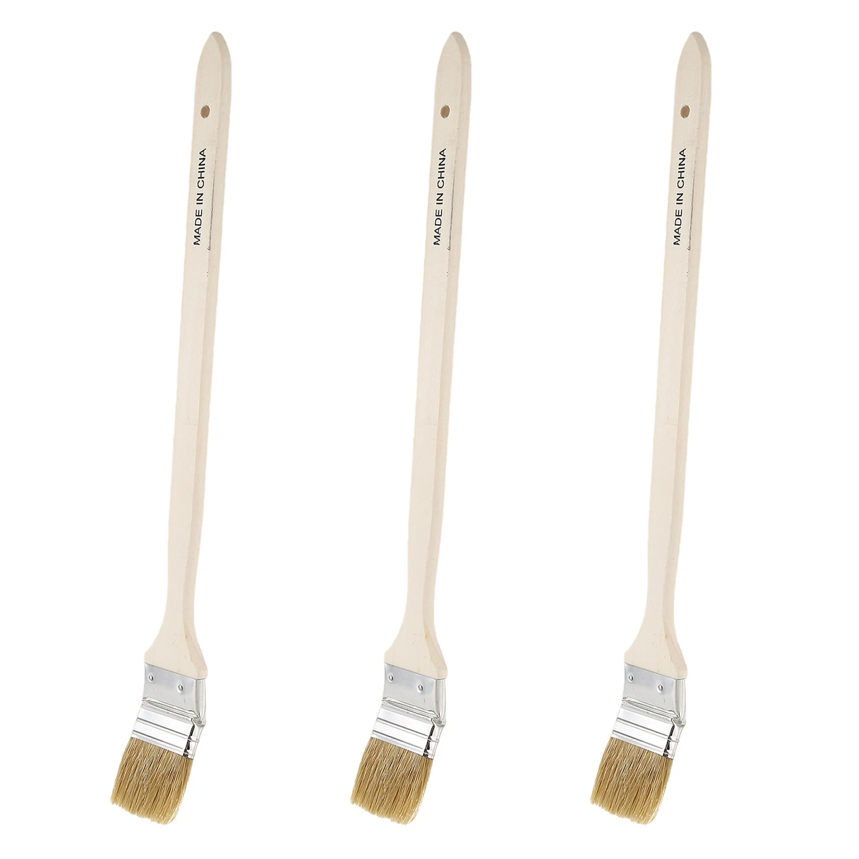 YWDZ-3X 2 Inch Wide Wooden Handle Metal Ferrule Faux Bristle Head Radiator Brush