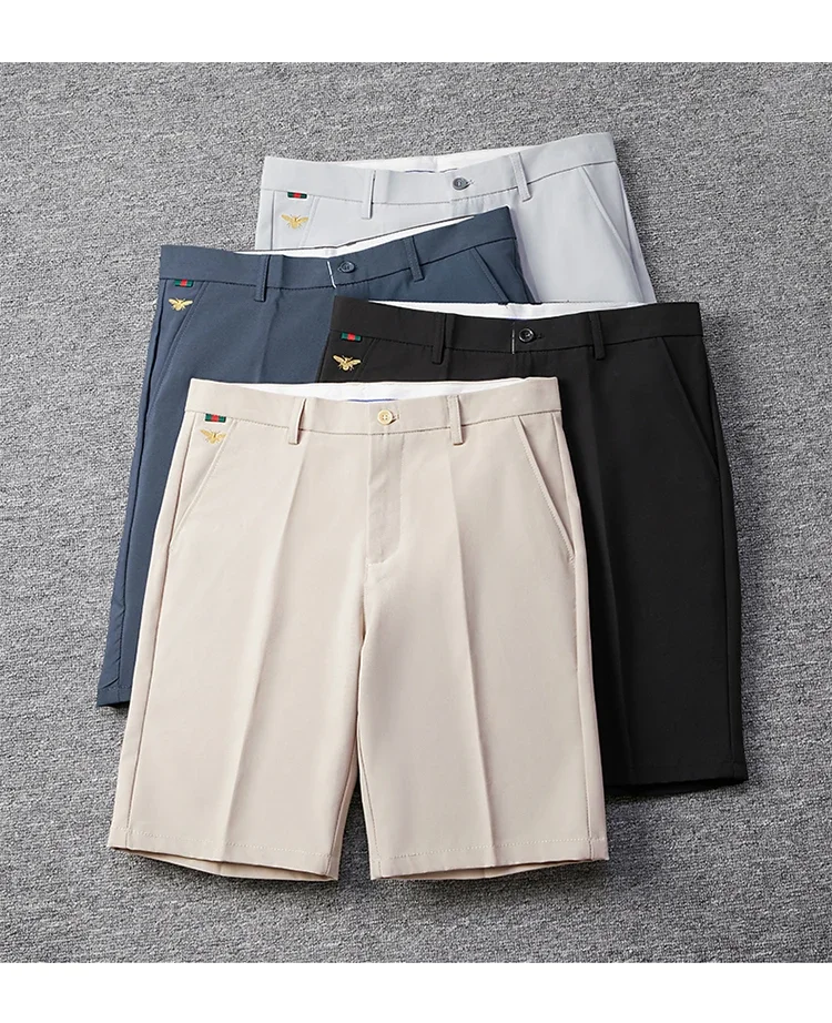 Marken-Formelle Shorts für Herren Koreanische Business-Shorts Lässige Chino-Shorts Herren Büro-Hosen Coole Atmungsaktive Sommer-Arbeitskleidung – Detail 20