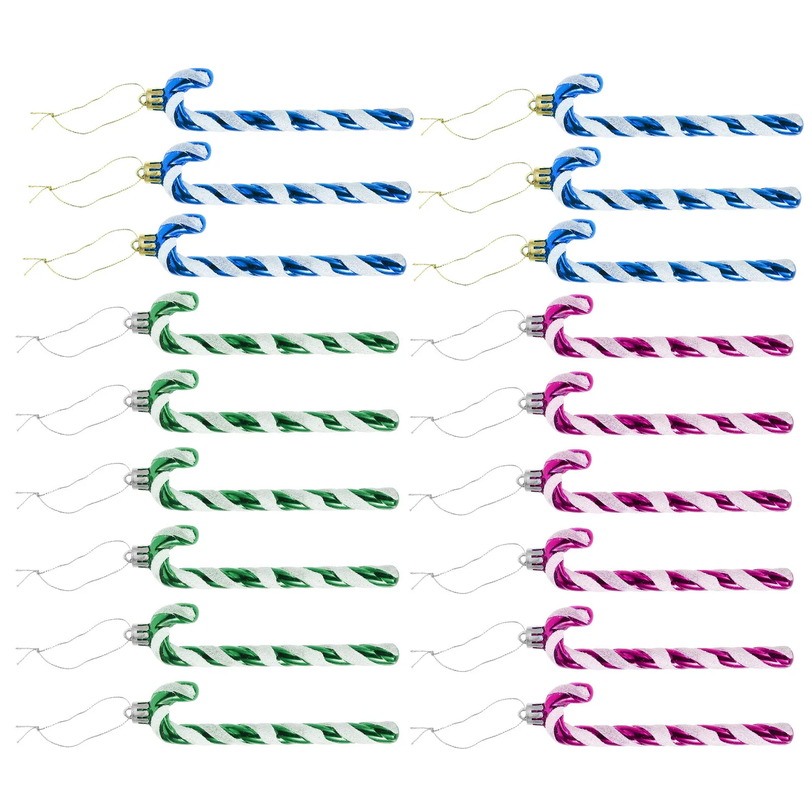 

18Pcs Premium Christmas Tree Decoration Crutch Pendant Hanging Ornaments for Home Festival Party Christmas Candy Pendant