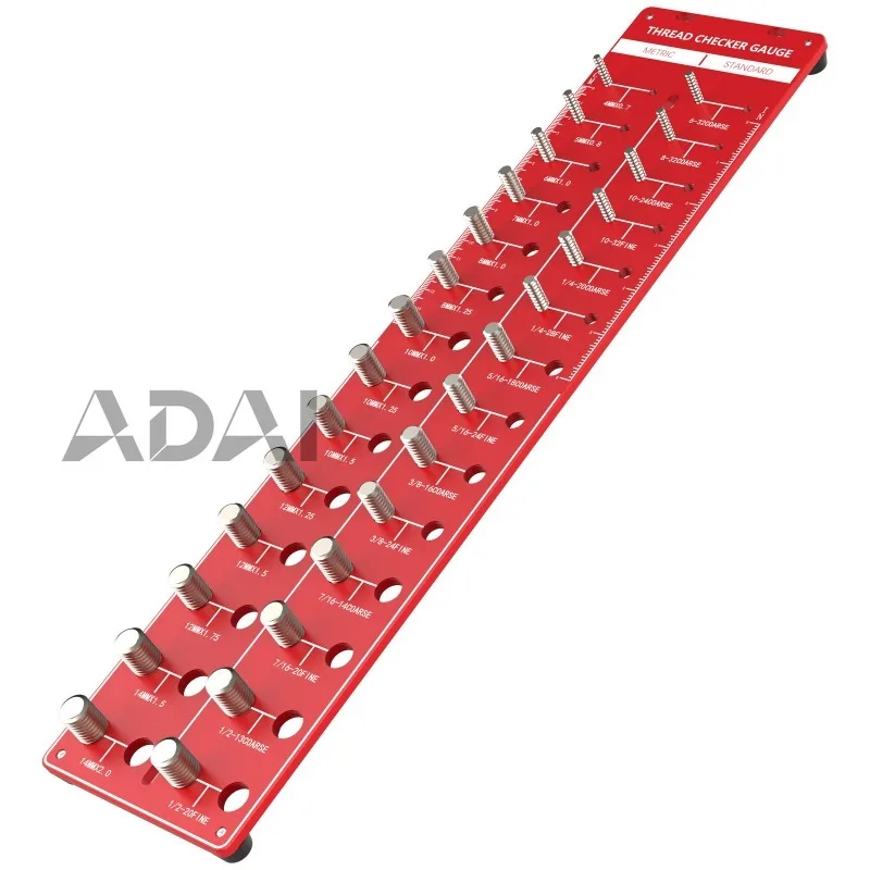 

Инструменты для проверки метрических и дюймовых резьбовых изделий, винтов, болтов, гаек, универсальные инструменты для измерения и тестирования размеров резьбы