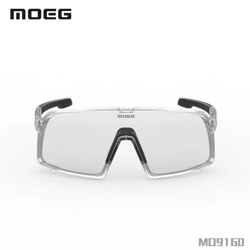 MOEG Gafas de sol deportivas fotocromáticas transparentes Gafas de ciclismo unisex Deportes al aire libre Gafas de ciclismo UV400