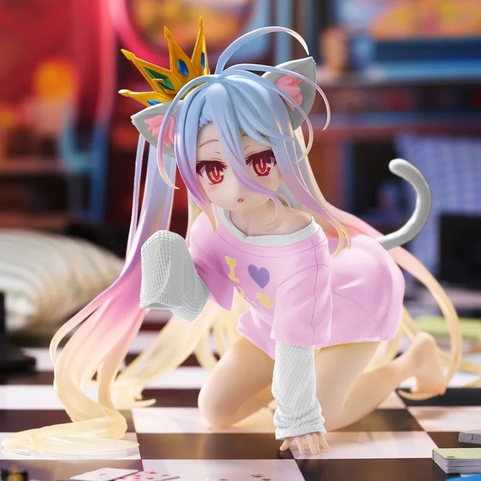 Anime Geen Game Geen Leven: Zero White Figuur Anime PVC Anime Actiefiguren Model Leuke Kamer Collectie Ornament Anime Model Speelgoed Geschenken