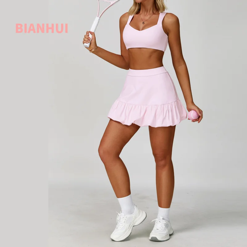 

BIANHUI Women's Tracksuit 2 Pieces Set For Women Quick-Dry Breathable Yoga Skirts Sports Set Running Sports Fitness Clothing