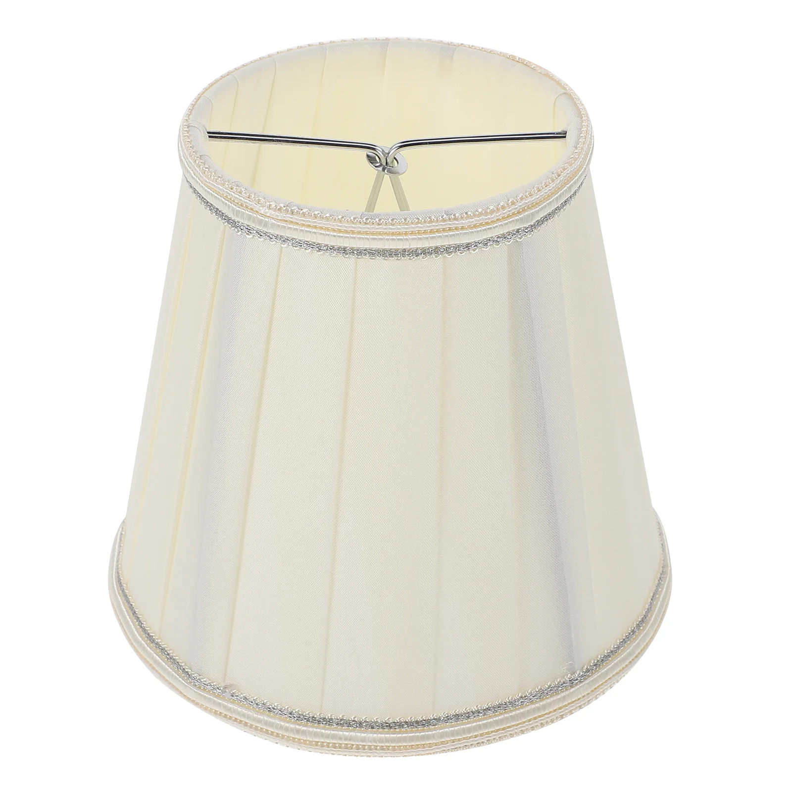 

Lamp Shade Small Fabric Lampshade Light Cover Bulb Holder Simple Cloth Girl White Table