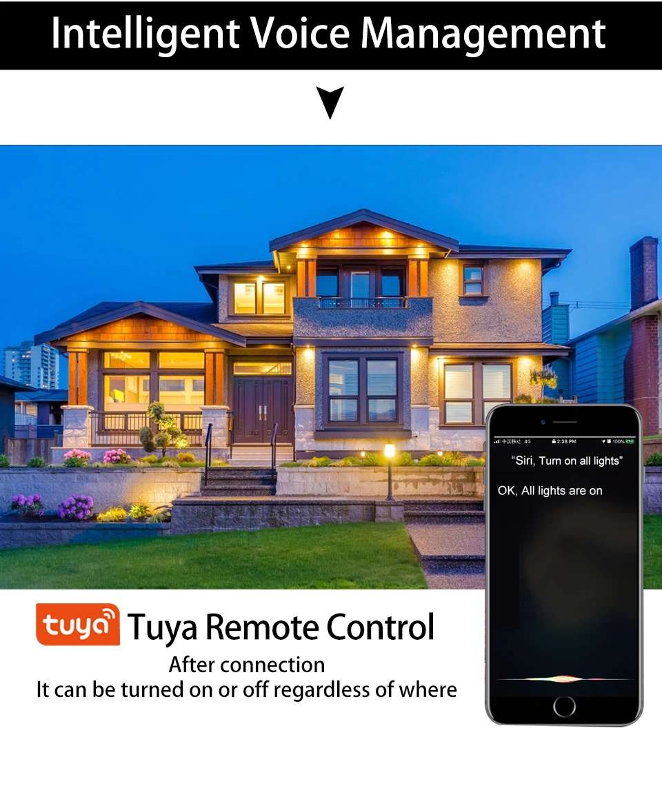 AC 220V 110V Tuya Smart WiFi LED Light Bulb E27 10W 15W 20W Alexa LED Lamp Smart Life APP Google Assisatnt Echo Voice Control