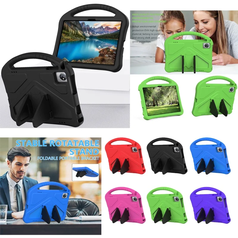 

For Teclast M40 Pro Plus SE P40S P30S P20S P40HD 2022 2023 P20 P40 HD Handle EVA Stand Silicone Kids Safe Case Cover