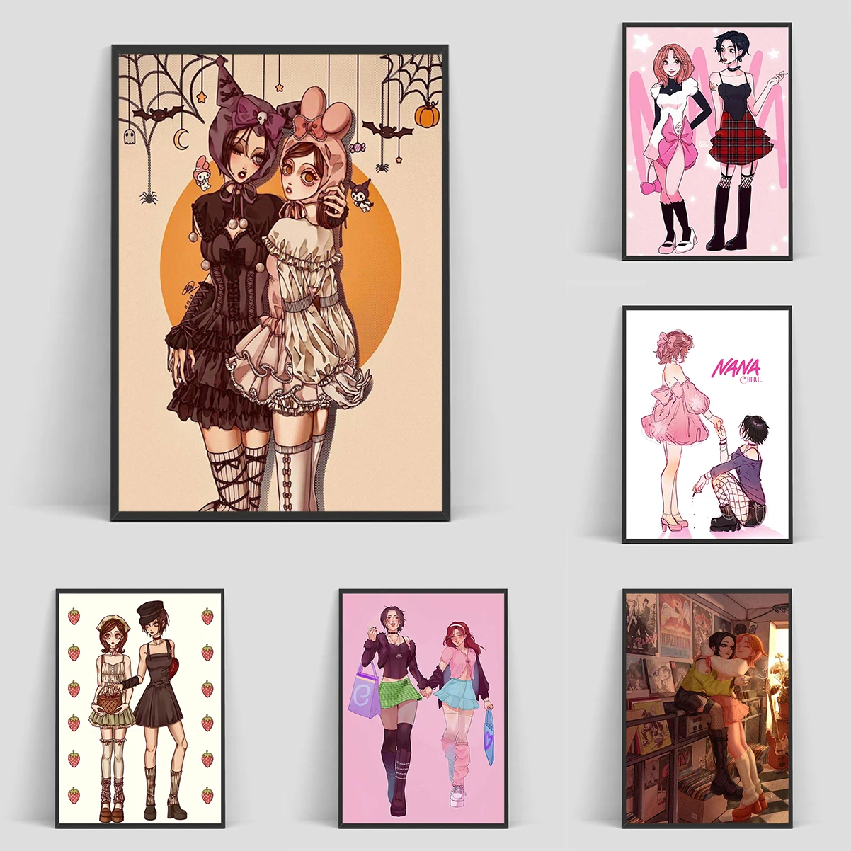 

Japanese Classic Anime NANA Movie Posters Home and Decoration Living Room Decor Man Canvas Wall Art Mural Vintage Gift Poster