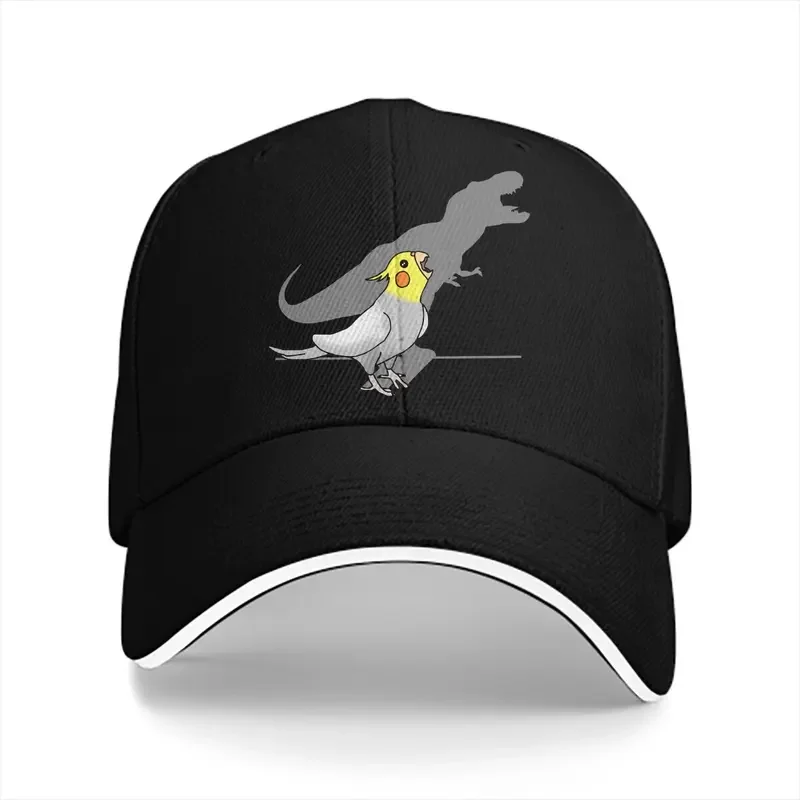 

Y2K Dinosaur Shadowl Men Baseball Caps Peaked Cap Sun Shade Outdoor Hat Animal Parrots Cockatiel Doodle