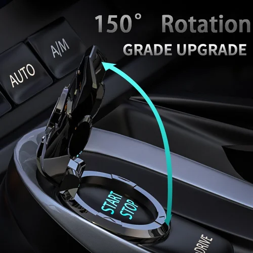 Imagen 2 del producto Cubierta protectora giratoria del interruptor de encendido del botón de arranque del coche para Toyota Corolla Prius Camry CHR RAV4 Altis Land Cruiser