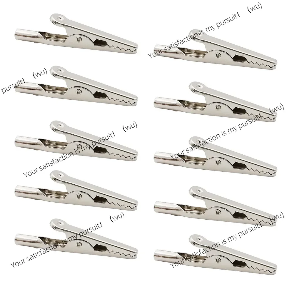 10/20Pcs 51mm Metal Alligator Clip Electrical Test Cable Lead Probe Clip Battery Clip 10A
